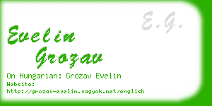 evelin grozav business card